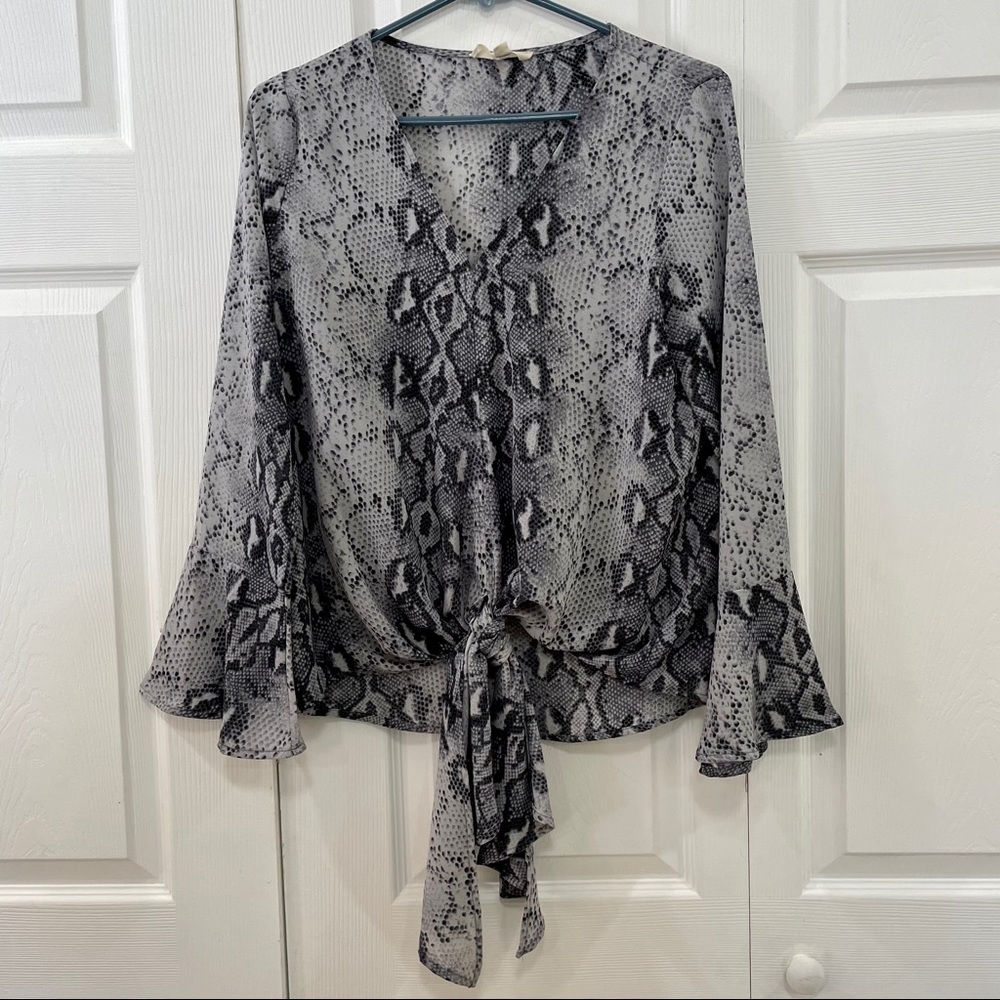 Snake Print Blouse